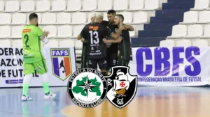 Estrela do Norte e Vasco da Gama vão se enfrentar no 1° Brasileiro de Futsal - Foto: Jil Garcia e Arquivo Assessoria Emanuel Sports & Marketing